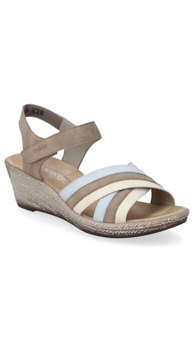 Platform sandals with velcro closure RIEKER