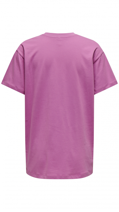 Purple women's t-shirt with a pattern - ONLY 4