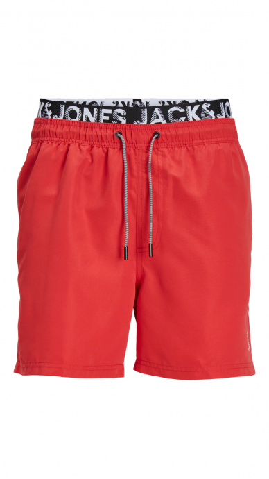 Red swim shorts for men JACK & JONES 3