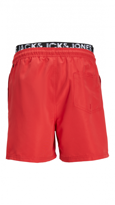 Red swim shorts for men JACK & JONES 4