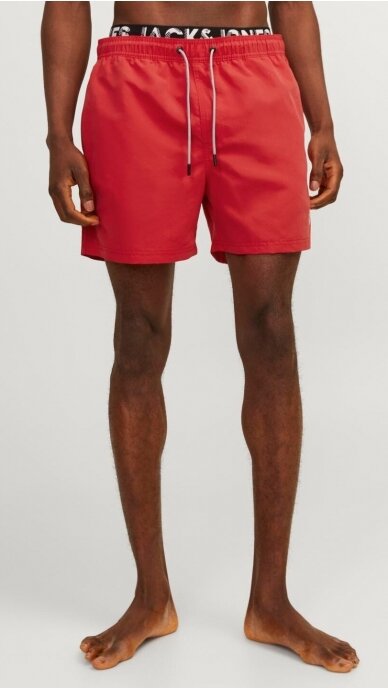 Red swim shorts for men JACK & JONES