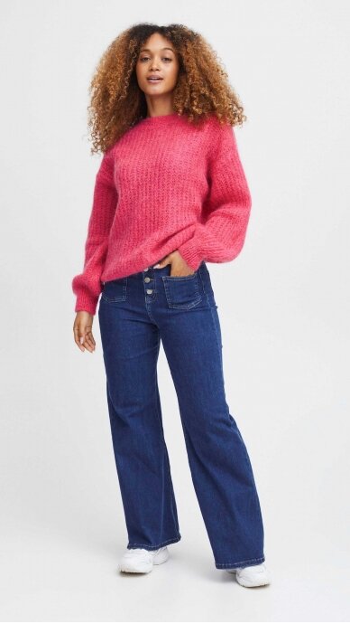 Pink women's sweater with wool SORBET 3