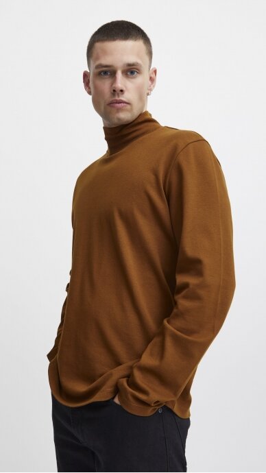 Brown men's sweater with a high collar BLEND 3