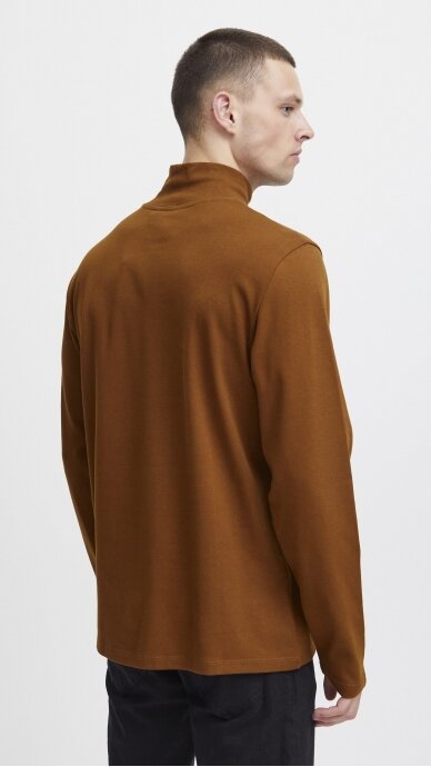 Brown men's sweater with a high collar BLEND 1