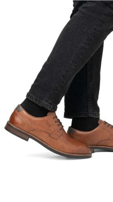 RIEKER brown classic lace-up shoes 5