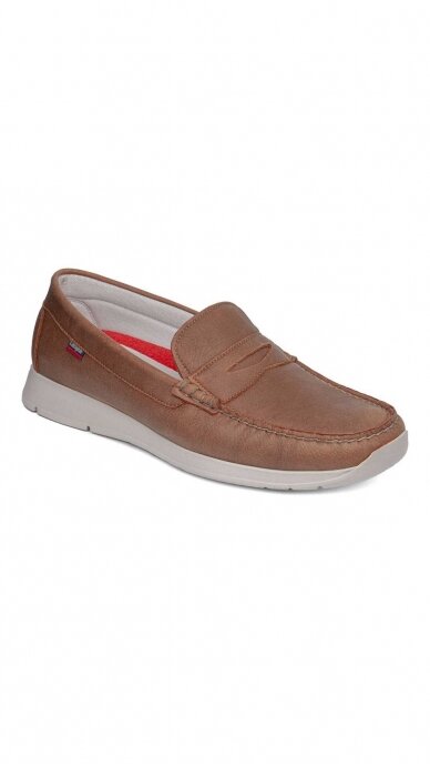 Brown moccasins for men CALLAGHAN