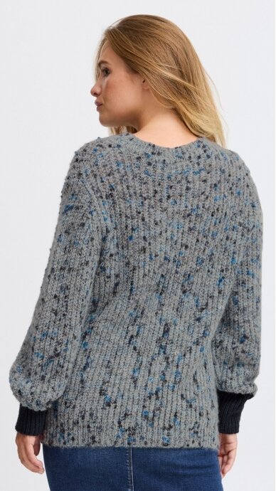 Warm blue-grey sweater - PULZ JEANS 1