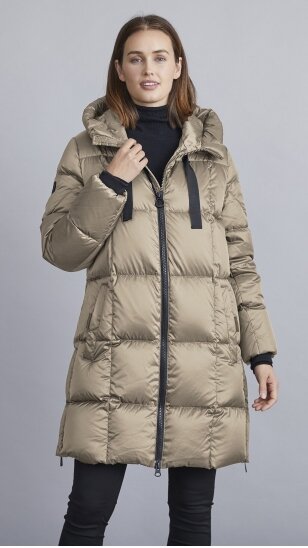 Stylish long down jacket with a hood - JUNGE