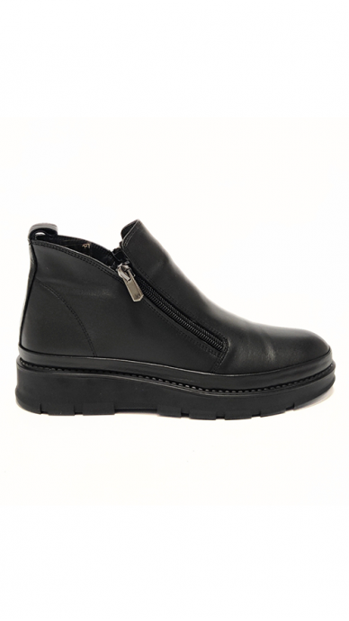 Stylish black natural leather boots MARIO MUZI 2