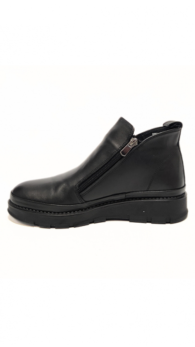 Stylish black natural leather boots MARIO MUZI 3