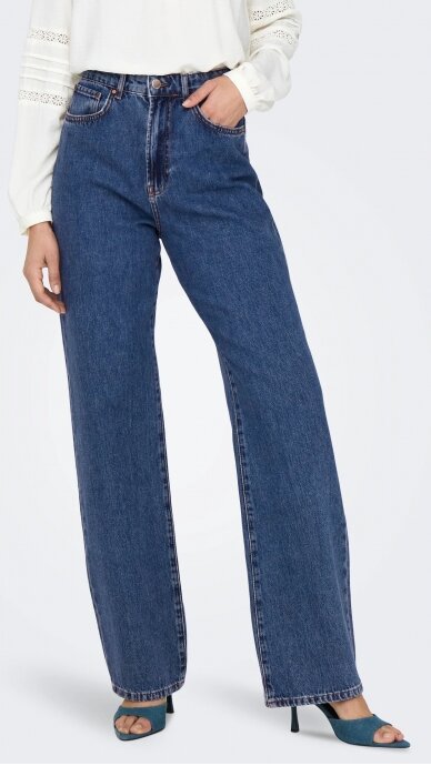 Straight-leg jeans with high waist - ONLY