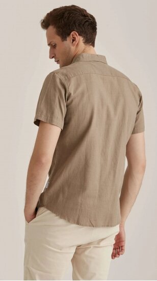 Men's linen shirt with short sleeves ERLA OF SWEDEN