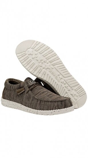 Men's textile moccasins HEY DUDE WALLY SOX