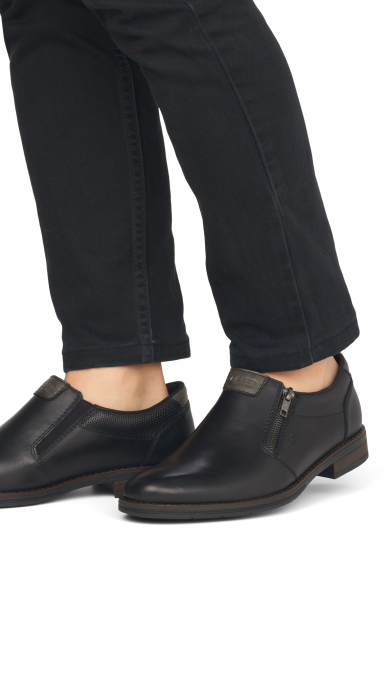 Men's shoes with zipper RIEKER 10351-00 4