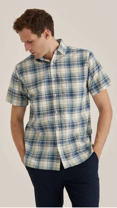 Men's short sleeve plaid shirt ERLA OF SWEDEN