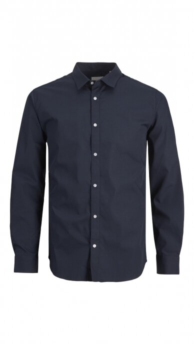 Vyriški marškiniai ilgomis rankovėmis JACK & JONES 12187222 NAVY 4