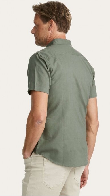 Vyriški žali lininiai marškiniai trumpomis rankovėmis ERLA OF SWEDEN 3