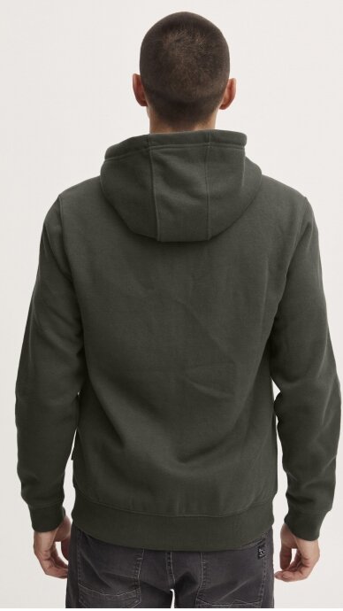 Green hooded sweatshirt for men BLEND 1